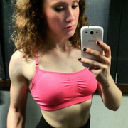Teen muscle girl Fitness girl Hannah